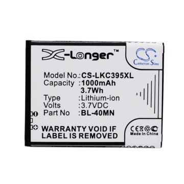 LG C395, C395C, Xpression C395 akku 1000 mAh