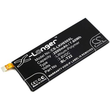 LG Class 4G yhteensopiva akku 2000 mAh