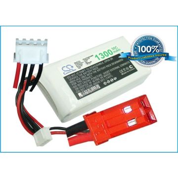 Li-Po akku, 1300mAh, 11,1V, 30C