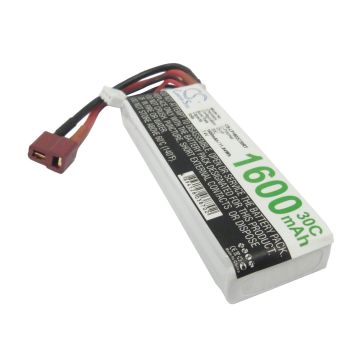 Li-Po akku, 1600mAh, 7,4V, 30C