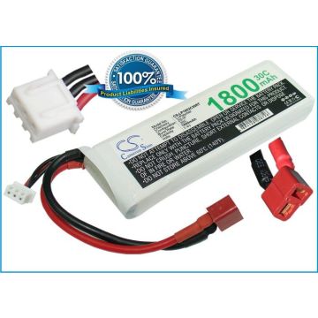 Li-Po akku, 1800mAh, 7,4V, 30C