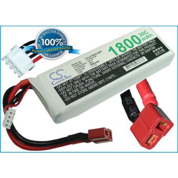 Li-Po akku, 1800mAh, 11,1V, 30C
