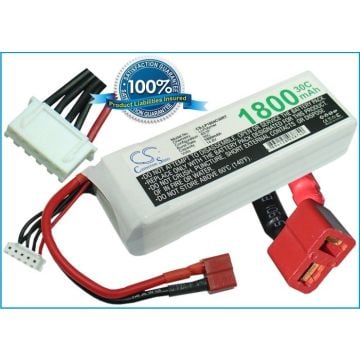 Li-Po akku, 1800mAh, 14,8V, 30C