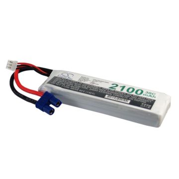 Li-Po akku, 2100mAh, 7,4V, 30C EC3
