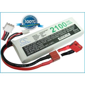 Li-Po akku, 2100mAh, 7,4V, 30C Deans / T-Plug