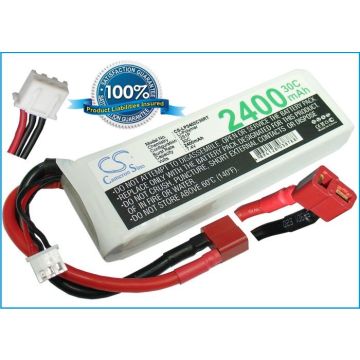 Li-Po akku, 2400mAh, 7,4V, 30C