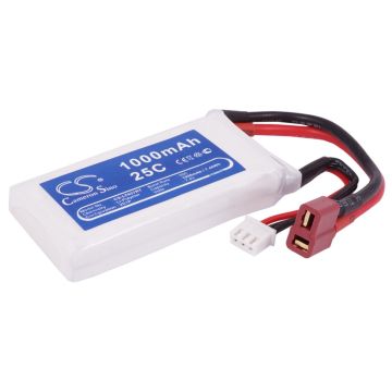 RC radio-ohjattavan CS-LT927RT yhteensopiva akku 1000mAh