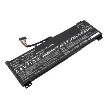 Lenovo kannettavan tietokoneen IdeaPad Gaming 3 15ARH7 82SB0071TA / IdeaPad Gaming 3 15ARH7 82SB00DPBM yhteensopiva akku 3800mAh