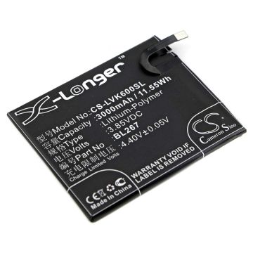 Lenovo Vibe K6 akku 3000 mAh