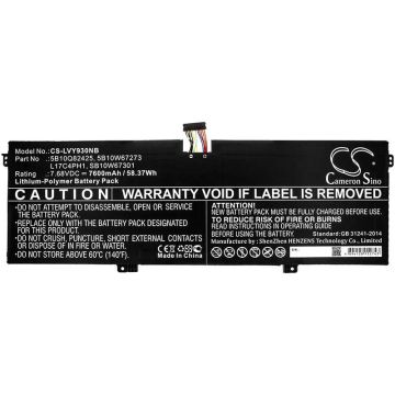 Lenovo Yoga C930 akku  7600mAh