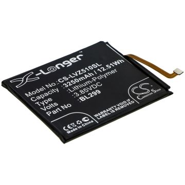Lenovo puhelimen Z5s / L78071 yhteensopiva akku 3250mAh