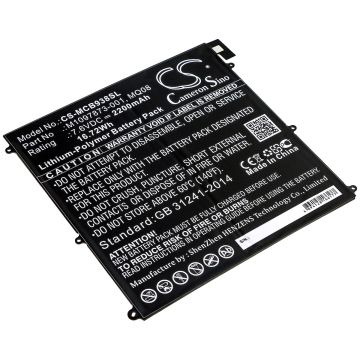 Microsoft tablettien Surface Book 1938 yhteensopiva akku 2200mAh