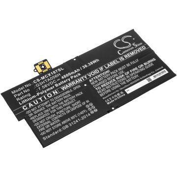 Microsoft tablettien Surface Pro X 1876 yhteensopiva akku 4800mAh