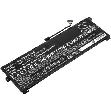 MSI kannettavan tietokoneen PS42 8RC-027tw / PS42 8RB/8M yhteensopiva akku 3250mAh