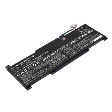 MSI kannettavan Modern 14 C7M yhteensopiva akku 3300mAh