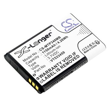 Motorola itkuhälyttimen Ease 34 / Ease 35 yhteensopiva akku 1150mAh