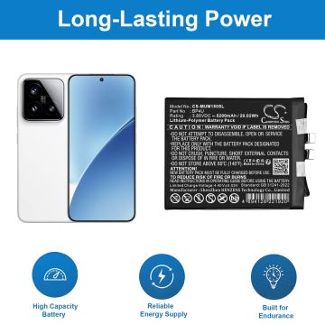 Xiaomi puhelimen 24129PN74C / 24129PN74G yhteensopiva akku 5200mAh
