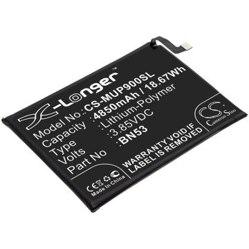 Redmi älypuhelinten M2003J6B1I / M2003J6B2G yhteensopiva akku 4850mAh