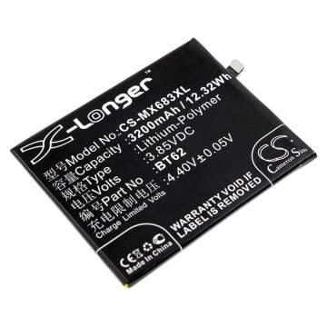 MeiZu M3X, M3X Dual SIM, M3X Dual SIM TD-LTE akku 3200mAh