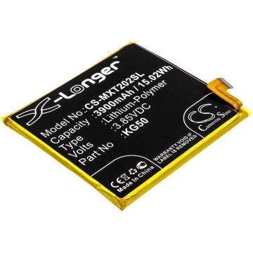 Motorola älypuhelinten Moto One Hyper / XT2027 yhteensopiva akku 3900mAh