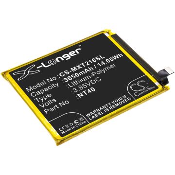 Motorola älypuhelinten G Pure 2021 / Moto G Pure yhteensopiva akku 3650mAh