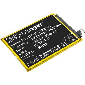 Motorola älypuhelinten Moto G22 / XT2231-1 yhteensopiva akku 4800mAh