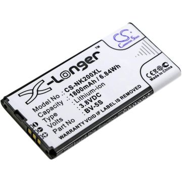 Nokia RM-1013, X2, X2 Dual SIM tehoakku 1800 mAh