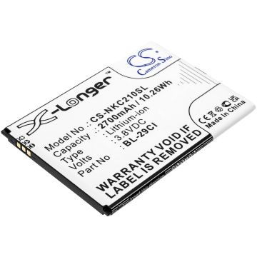 Nokia älypuhelinten C21 yhteensopiva akku 2700mAh