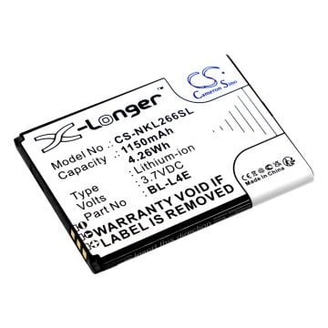 Nokia BL-L4E yhteensopiva akku 1150mAh