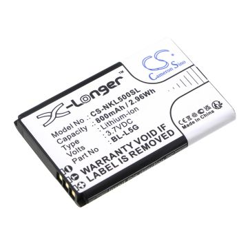 Nokia puhelimen 105 4G (2021) yhteensopiva akku 800mAh