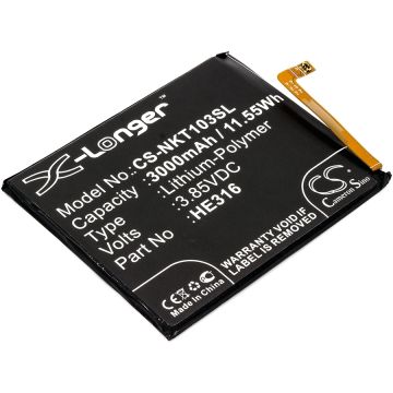 Nokia 6 yhteensopiva akku 3300 mAh