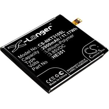 Nokia 3.1, TA-1049, TA-1057 akku 2900mAh