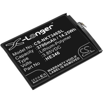 Nokia älypuhelinten 7 Plus / TA1046 yhteensopiva akku 3700mAh