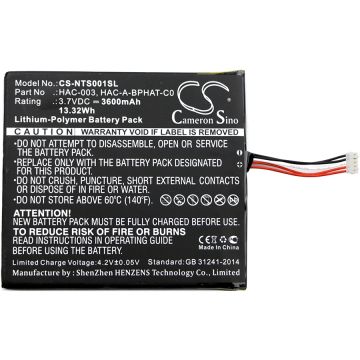 Nintendo Switch HAC-001 akku 3600 mAh