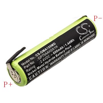 OMRON lääketieteellisen laitteen A1500 yhteensopiva akku 600mAh
