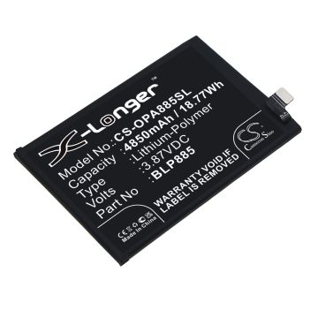 OPPO älypuhelinten A96 / CPH2333 yhteensopiva akku 4850mAh