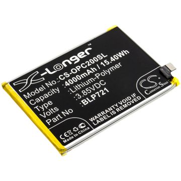 OPPO älypuhelinten R1941 / Realme C2 yhteensopiva akku 4000mAh