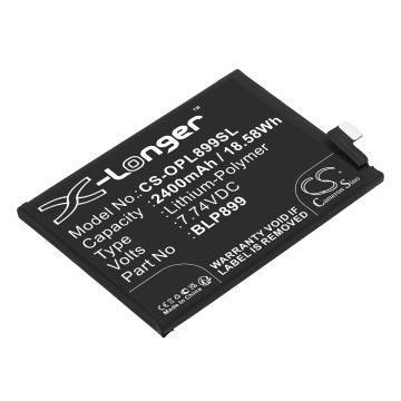 Oneplus puhelimen 10 Pro / 10 Pro 5G yhteensopiva akku 2400mAh