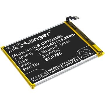 Oneplus älypuhelinten AC2003 / Nord yhteensopiva akku 3950mAh