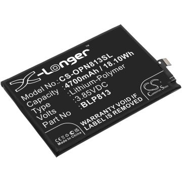 Oneplus älypuhelinten BE2011 / BE2013 yhteensopiva akku 4700mAh