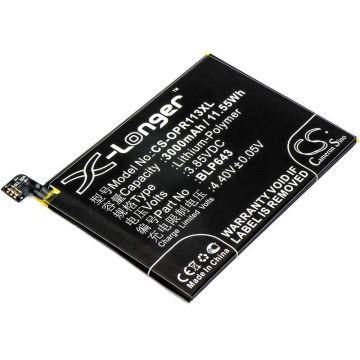 OPPO CPH1719, R11S, R11s Dual SIM akku 3000mAh