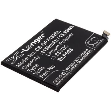 OPPO älypuhelinten Realme 3 / RMX1821 yhteensopiva akku 4150mAh