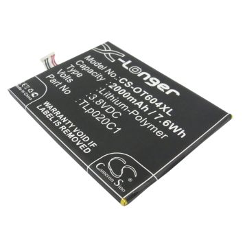 Alcatel 6039S-2AALUS7, One Touch Idol 2, One Touch Idol Alpha akku 2000mAh