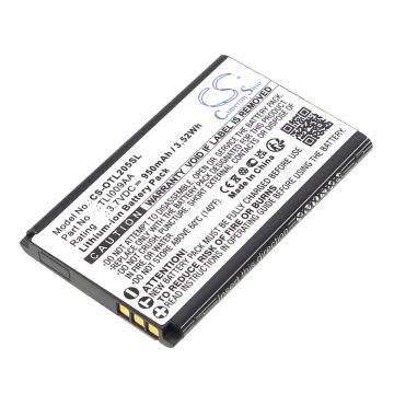 Alcatel matkapuhelimen OT-2038X, OT-2053D yhteensopiva akku 950mAh