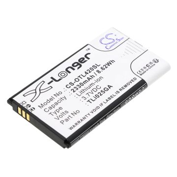 Alcatel mokkulan Link Zone, MW42LM yhteensopiva akku 2330mAh