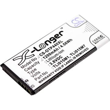 Alcatel One Touch Pixi 4 4.0, OT-4034, OT-4034D akku 1200mAh