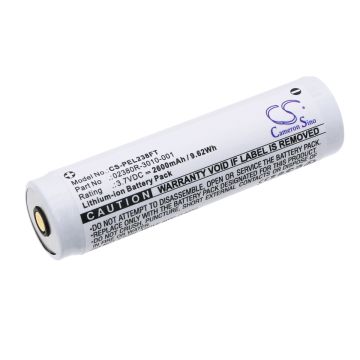 Pelican taskulampun 7610 Tactical Flashlight / 7620 Tactical Flashlight yhteensopiva akku 2600mAh