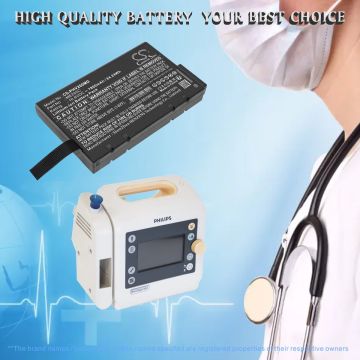 Philips lääkintälaitteen Suresigns V24E, Suresigns VS2 yhteensopiva akku 7800mAh