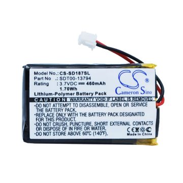 SportDOG koirapannan SD-1875 / SD-1875 Remote Beeper yhteensopiva akku 460mAh