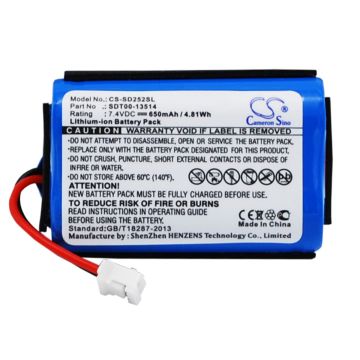 SportDOG koirapannan ProHunter 2525 / ProHunter 2525 Transmitter yhteensopiva akku 650mAh